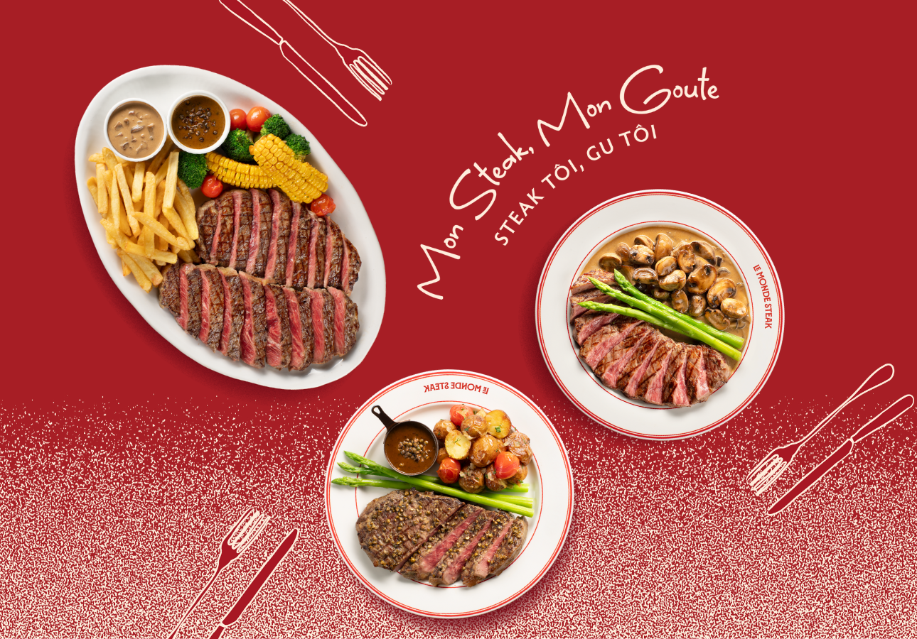 Khám Phá Menu Mon Steak - Mon Gout
